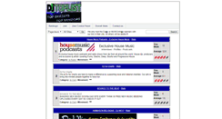 Desktop Screenshot of djtoplist.com